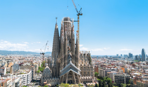 Liebherr na budowie Sagrada Família