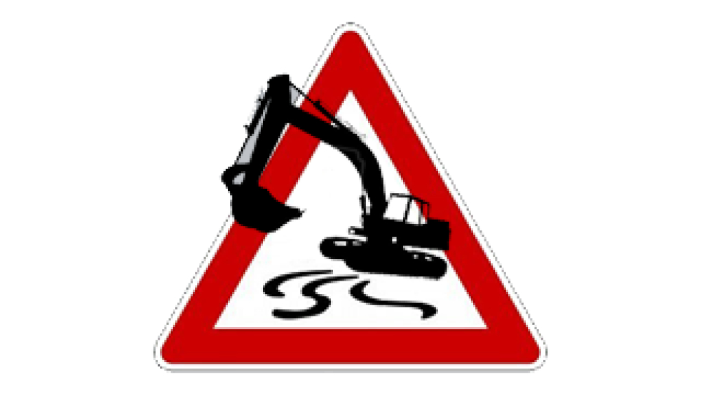 Szalony rajd koparką