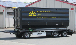 Przyczepy Fliegl do transportu kontenerów rolkowych i bramowych
