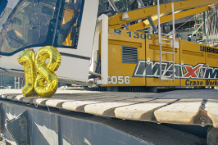 Jubileusz żurawia Liebher LR 1300.1 SX