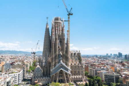 Liebherr na budowie Sagrada Família