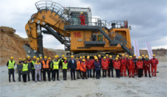 Elektryczny Liebherr w kopalni miedzi