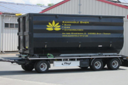 Przyczepy Fliegl do transportu kontenerów rolkowych i bramowych
